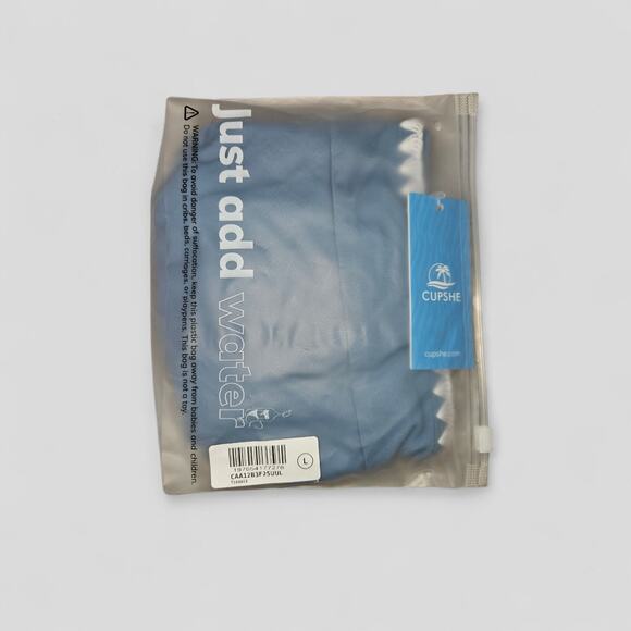 CUPSHE Women's Stitched High Waist Bikini Bottom- NWT - Sz L - Picture 4 of 4